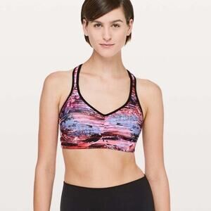LULULEMON Tie Dye Sports Bra 34C/D running casual workout high impact